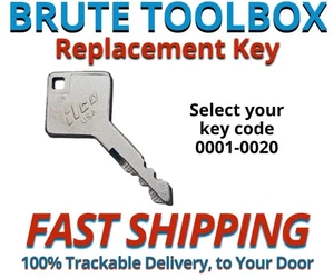Brute Toolbox Keys Replacement Key Cut to your Code 0001-0020 - Picture 1 of 2