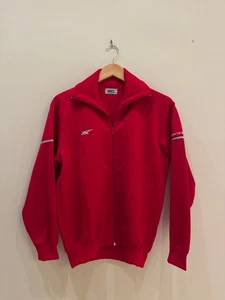 Vintage Asics Red Zip Track Jacket Made In Japan - Picture 1 of 10