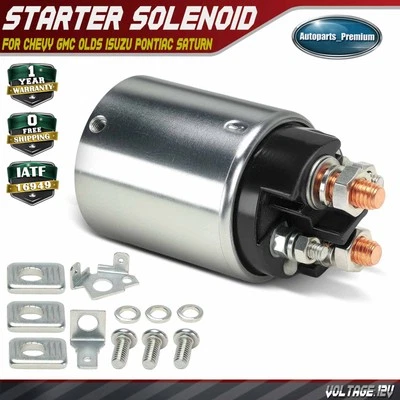 12V Starter Solenoid Switch for Chevy Blazer GMC C1500 Olds Isuzu Pontiac Saturn - Image 1 of 4