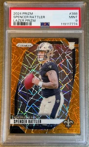 2024 Prizm Spencer Rattler Lazer Prizm #388 PSA 9 - Picture 1 of 6