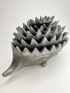 FULL SET of 6 Vintage Stacking Hedgehog Ashtray Retro Tobacco Walter Bosse Style - Picture 1 of 10