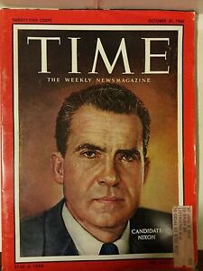 Time Magazine Candidate's Nixon Lodge Campaigner Eisenhower Oct. 31, 1960 107