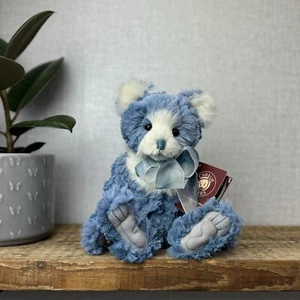 Charlie Bear Bill Beary - Oso Posable Pequeño Texturizado Azul Nuevo - CB171780B - Imagen 1 de 12