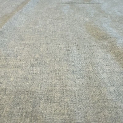 Wool Fabric Light Pale Green & Cream 1 1/2 yard 60" wide Vintage Smooth & Tight - Image 1 of 4