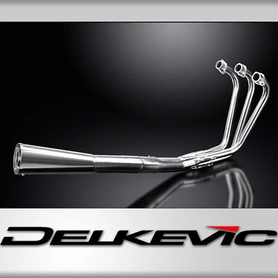 Yamaha XS750 XS850 Special 1978-81 Full Exhaust 3-1 Stainless Megaphone Muffler - Image 1 of 4