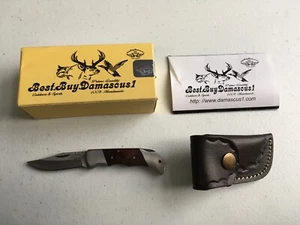 Best Buy Damasus1 Rose Wood with Leather Sheath - Picture 1 of 9