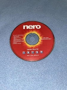 Nero Burning OEM Suite Software DVD Rewriters NO Product Key Untested No Resale - Picture 1 of 2