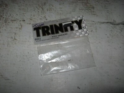 RC Trinity Body Washers Plastic White (6) 6003 - Image 1 of 2