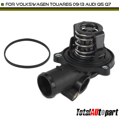 Engine Coolant Thermostat Housing Assembly for Audi Q7 2008-2013 Q5 Volkswagen - Image 1 of 4