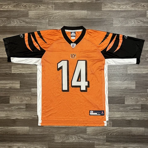 Reebok Cincinnati Bengals Andy Dalton Jersey #14 Orange Jersey Mens Large Cover