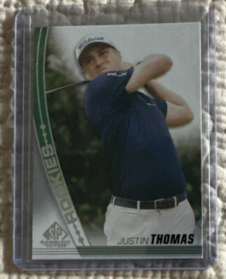 2021 UD SP GAME USED GOLF ROOKIES PGA TOUR #50 JUSTIN THOMAS - Image 1 of 4