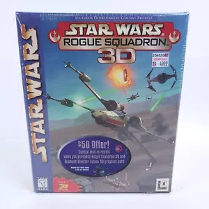 Vintage 1998 Big Box PC Game Star Wars ROGUE SQUADRON 3D LucasArts NEW & SEALED - Picture 1 of 8