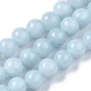 lot de 20 perles 8 mm calcedoine gemme naturel - Picture 1 of 3