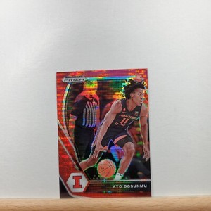 2021-22 Prizm Draft Picks Basketball Ayo Dosunmu RED PULSAR Prizm SP RC # 20
