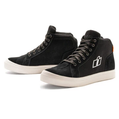 Botas cortas de motocicleta Icon Carga clásicas - negras Foto 1 de 4