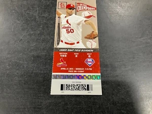 Talón de boleto Cardinals 2015 27/04/15 vs Phillies - Imagen 1 de 1