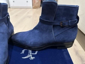 $1970 NIB ANGELO GALASSO  CAPRA BOOTS WITH TRAVEL BAG, SIZE US 9, EURO 43 - Picture 1 of 10