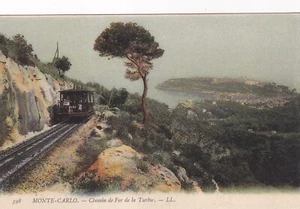 Carte postale ancienne postcard MONTE-CARLO chemin de fer de la TURBIE 398 LL - Imagen 1 de 1