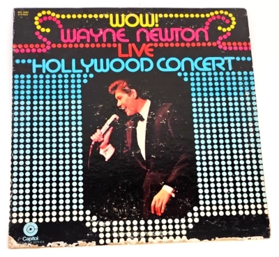Wow Wayne Newton Live Hollywood Concert Vinyl Record - Image 1 of 3