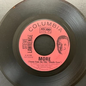 Steve Lawrence, More / Poor Little Rich Girl, 7" 45rpm, Vinyl VG+ - Picture 1 of 2
