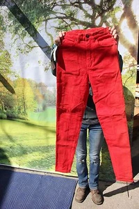 44-61 Neu Damen Millers 24R Cord Frontreißverschluss Rot Reithose war 67,95 USA - Bild 1 von 3