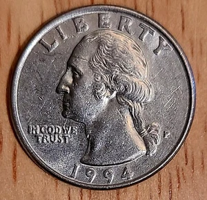 1994 P Washington Quarter Doubled Die Obverse & Reverse - Picture 1 of 6