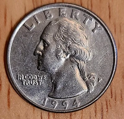 1994 P Washington Quarter Doubled Die Obverse & Reverse - Image 1 of 4