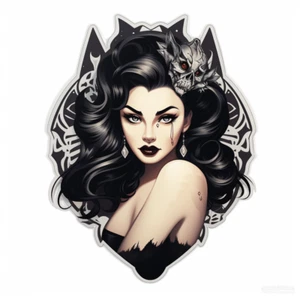 XXL 18X18 cm Autoaufkleber Sticker Pin Up Girl Aufkleber - Picture 1 of 1