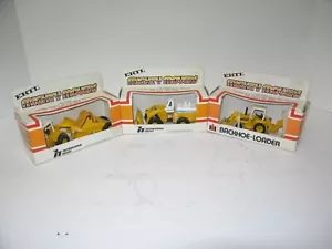 1/64 INTERNATIONAL EXCAVATOR, WHEEL LOADER & BACKHOE/LOADER NIB 1984 vintage - Picture 1 of 1