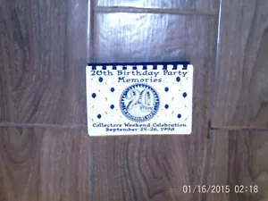 KOHL PATCH WEICHE SKULPTUR XAVIER ROBERT 20. GEBURTSTAG PARTY ERINNERUNGEN NOTIZBLOCK - Bild 1 von 3