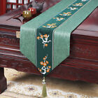 1x Table Runner with Tassels Chinese Style Floral Kitchen Dining Room Home Decor