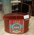 Red Metal Utensil Pot - Dads BBQ
