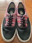 Vans Off The Wall Skate Shoes Mens 9.5 Womens 11 Low Top Canvas Pink Stripes