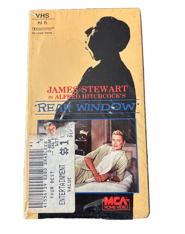 Alfred Hitchcock's Rear Window VHS James Stewart