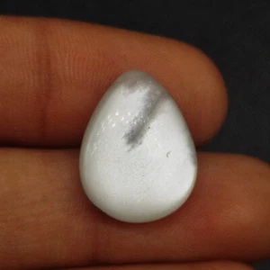 Rare flashy white moonstone cabochon big oval shape moonstone gemstone M7041 AU - Picture 1 of 5