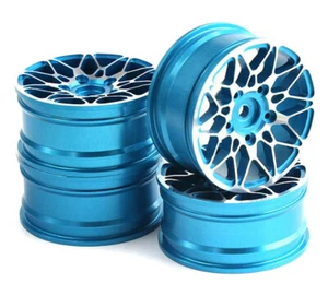 Dual 10 Spoke Alloy Wheel Set (4) for 1/10 On-Road Touring W=26mm - Picture 1 of 1