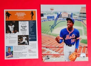 DWIGHT DOC GOODEN SIGNED AUTHENTIC AUTOGRAPHED 8" X 10" COLOR NY METS PHOTO AUTO - Picture 1 of 3