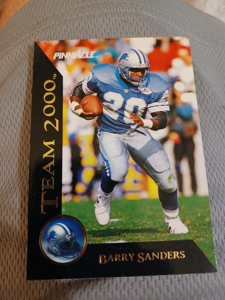 1-1992 PINNACLE TEAM 2000 BARRY SANDERS LIONS CARD#21 - Image 1 of 2