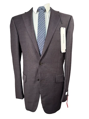 NUEVO CALVIN KLEIN Hombres Borgoña X-SLIM FIT ELÁSTICO Abrigo Deportivo Blazer Chaqueta 42L Foto 1 de 4
