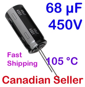 1/5/10 pcs 68uF 450V 18x40mm Panasonic ED Endurance: 105℃ 8000h to 10000h - Bild 1 von 1