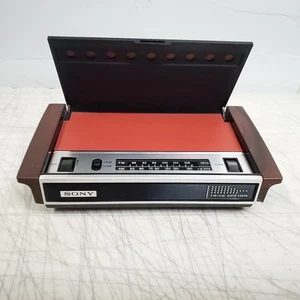 Radio de estado sólido AM/FM de escritorio Sony vintage años 70 modelo TFM-1859W - Imagen 1 de 12