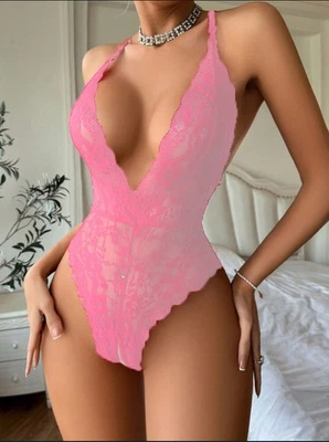 Women's Sexy Lingerie Sleepwear Babydoll Underwear Lace Dress G-String Nightwear - Image 1 of 4