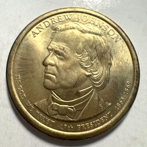 Andrew Johnson 17th President (1865-1869) Mint US One Dollar Coin 2011-D - Picture 1 of 6