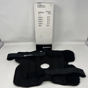 BREG 11234 Econ Hinged Knee AM OB WA Brace Size L Black - Picture 1 of 5