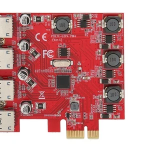4 Ports 5Gbps Usb 3.0 Pci Express Expansion Card For 11 10 For Ser IDM - Afbeelding 1 van 12