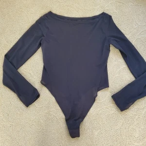 Lululemon Black Bodysuit Scoop Neck Long Sleeve Small/Medium See Measurements - Picture 1 of 7