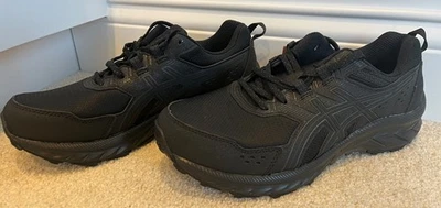 NWT Asics Gel Venture Women's Running Athletic Shoes Black Ortholite Foam Wide - Image 1 of 4