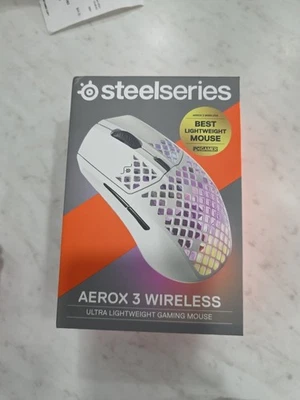 SteelSeries Aerox 3 Wireless Optical Gaming Mouse - Snow (2022 Edition) - Image 1 of 4