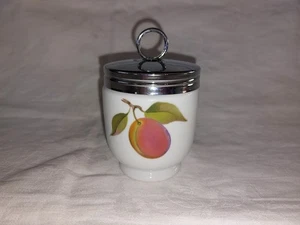 Royal Worcester Evesham Fruit Porcelain King Double 2 Egg Coddler VGC - Bild 1 von 5
