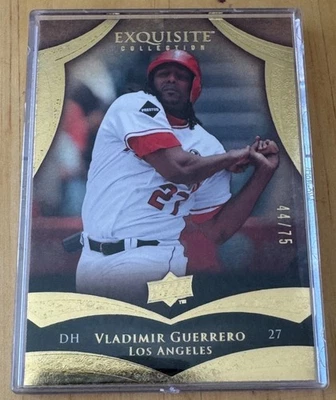 2010 U.D. Exquisite Vladimir Guerrero BASE GOLD CARD  /75 - 5 Actually Released - Image 1 of 2